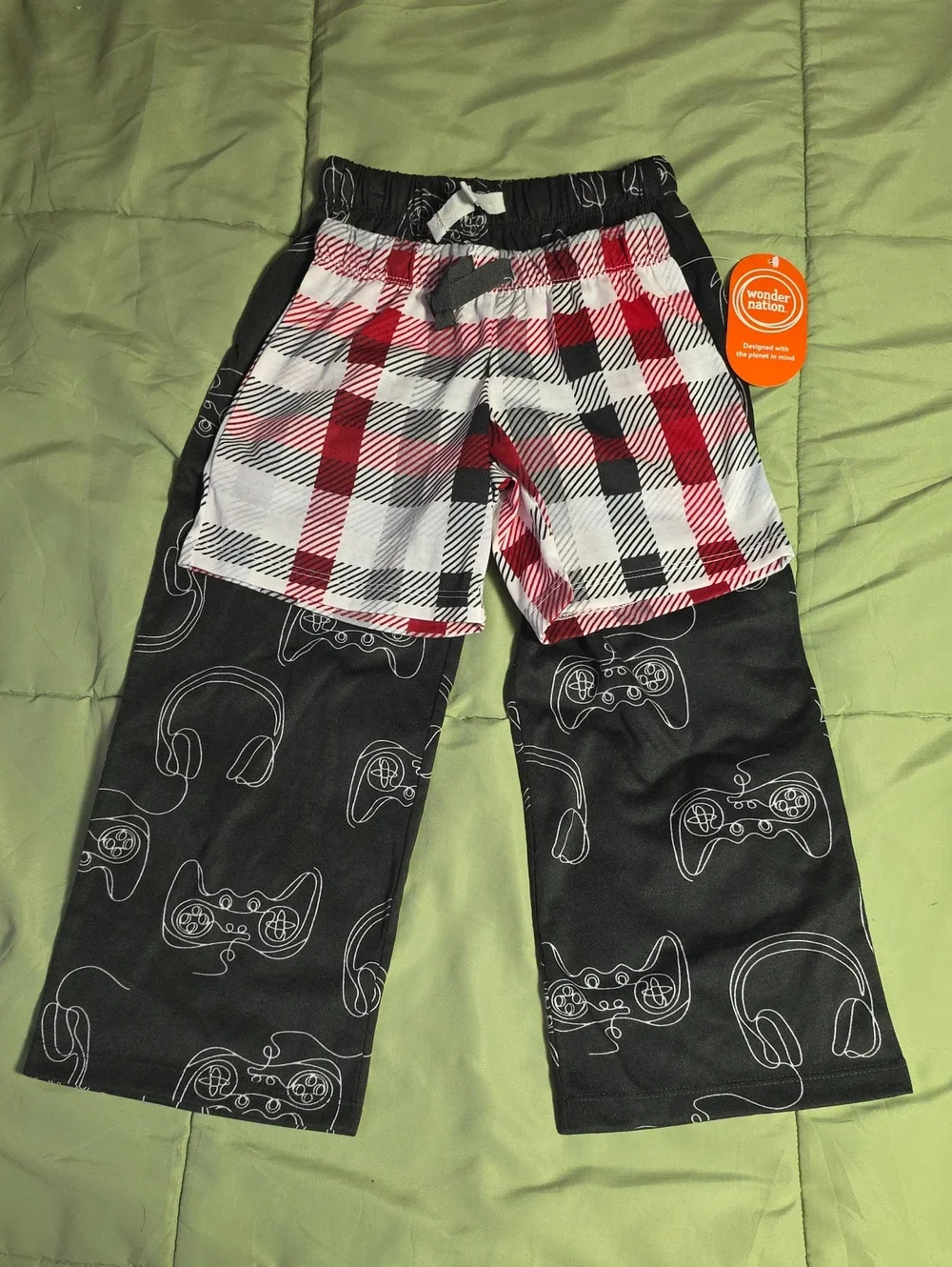Wonder Nation Boys Sleep Pants and Shorts Set, 2pc